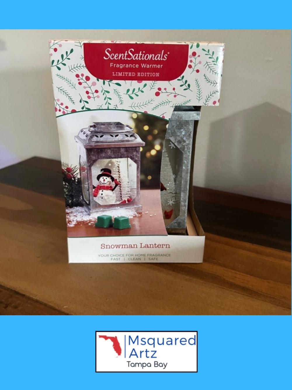 ScentSationals Snowman Lantern Wax Warmer Limited Edition Christmas Holiday NIB